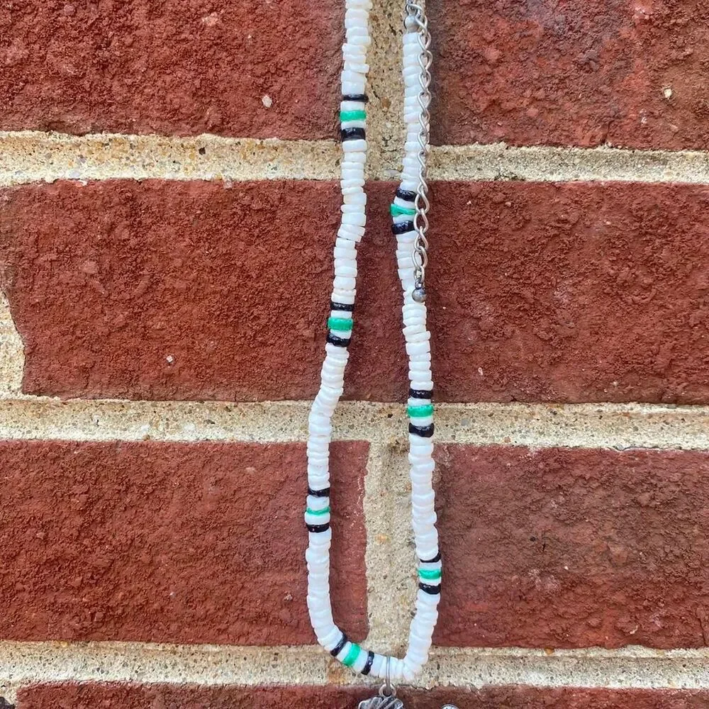 Pukka Shell Inspired Dinosaur Y2k Necklace